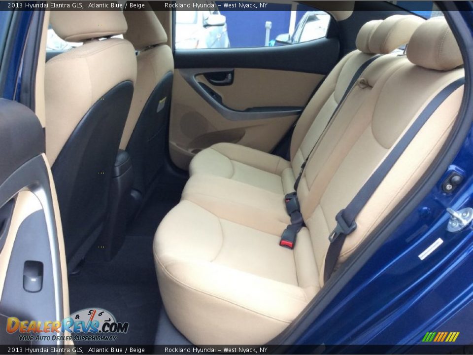 2013 Hyundai Elantra GLS Atlantic Blue / Beige Photo #19