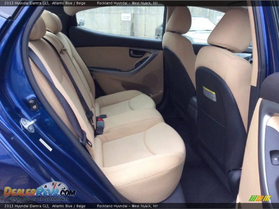 2013 Hyundai Elantra GLS Atlantic Blue / Beige Photo #22