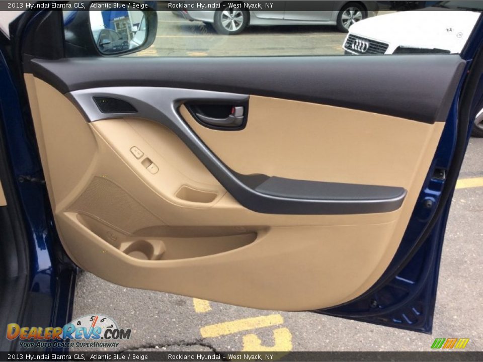 2013 Hyundai Elantra GLS Atlantic Blue / Beige Photo #23
