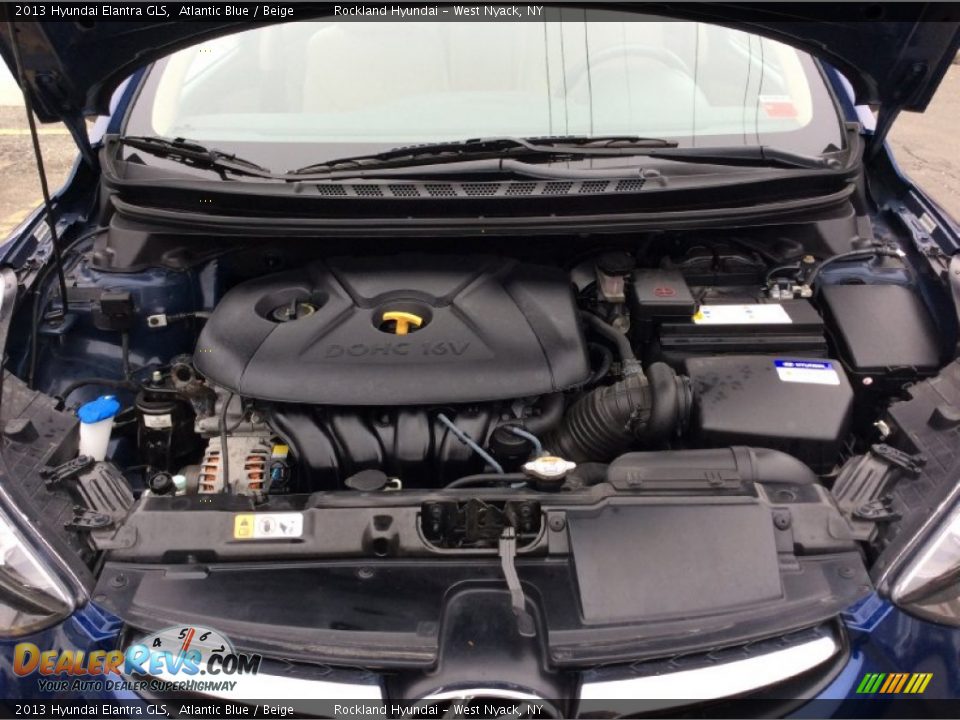 2013 Hyundai Elantra GLS Atlantic Blue / Beige Photo #28