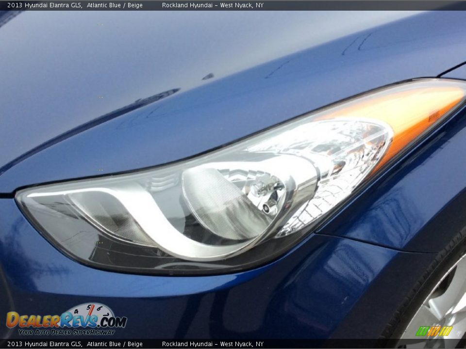 2013 Hyundai Elantra GLS Atlantic Blue / Beige Photo #29