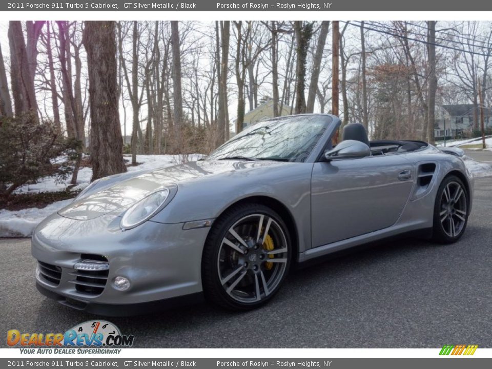 Front 3/4 View of 2011 Porsche 911 Turbo S Cabriolet Photo #1
