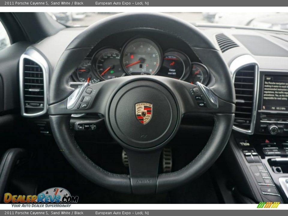2011 Porsche Cayenne S Sand White / Black Photo #23