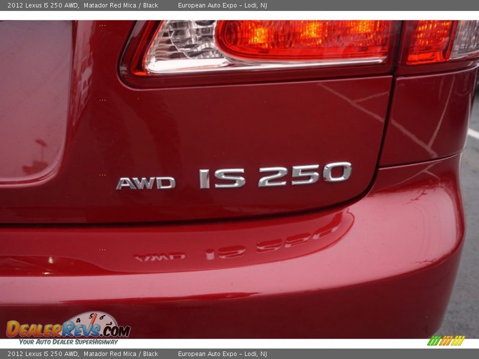 2012 Lexus IS 250 AWD Matador Red Mica / Black Photo #16