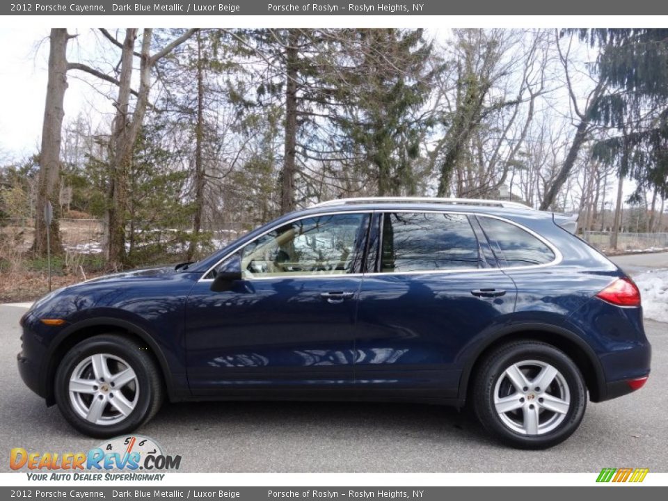 2012 Porsche Cayenne Dark Blue Metallic / Luxor Beige Photo #3