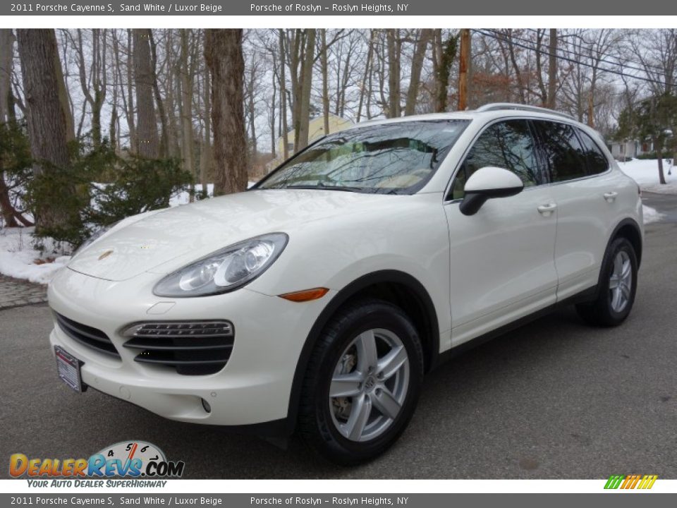 2011 Porsche Cayenne S Sand White / Luxor Beige Photo #1