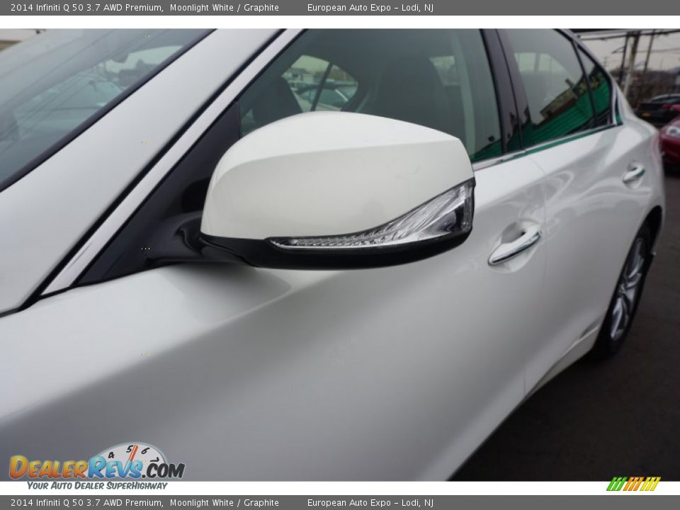 2014 Infiniti Q 50 3.7 AWD Premium Moonlight White / Graphite Photo #19