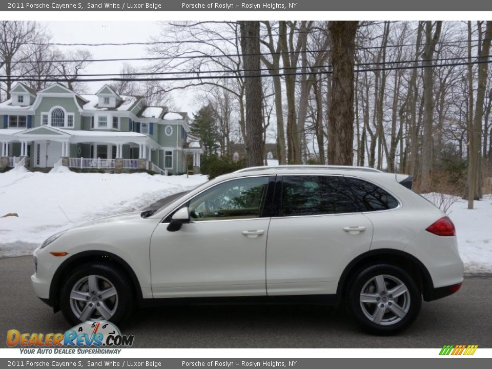 2011 Porsche Cayenne S Sand White / Luxor Beige Photo #3