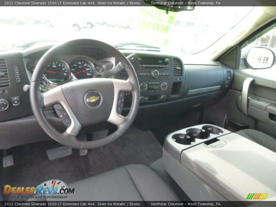2012 Chevrolet Silverado 1500 LT Extended Cab 4x4 Silver Ice Metallic / Ebony Photo #16