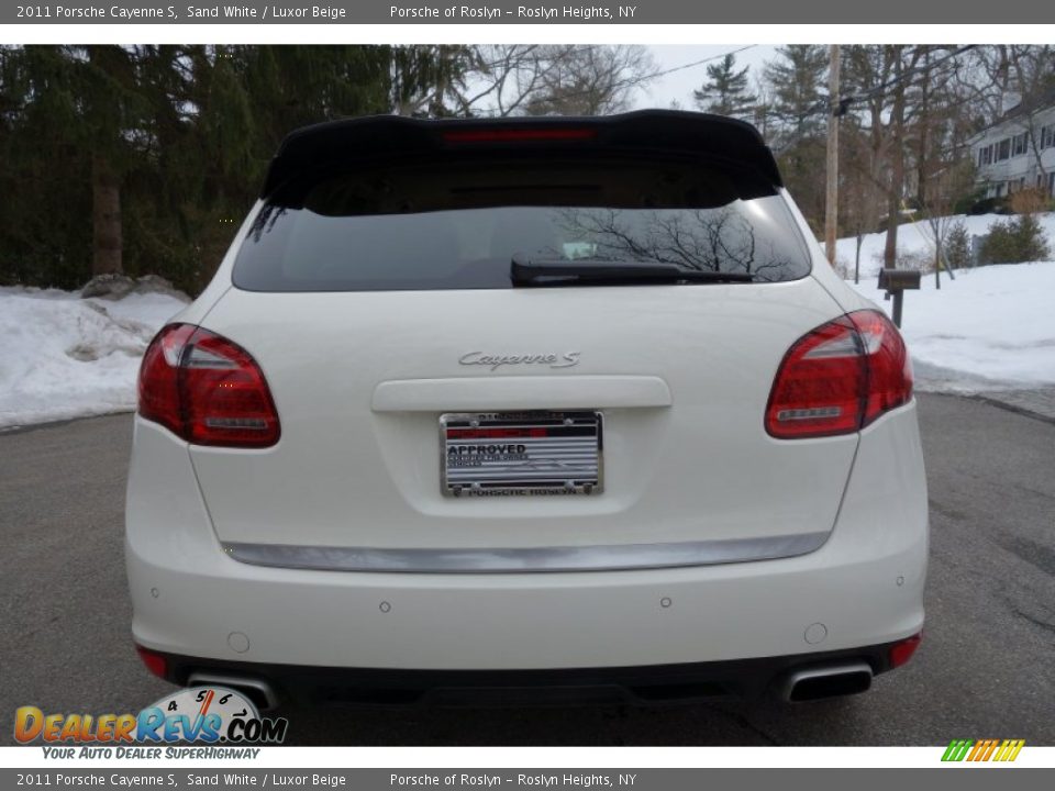 2011 Porsche Cayenne S Sand White / Luxor Beige Photo #5
