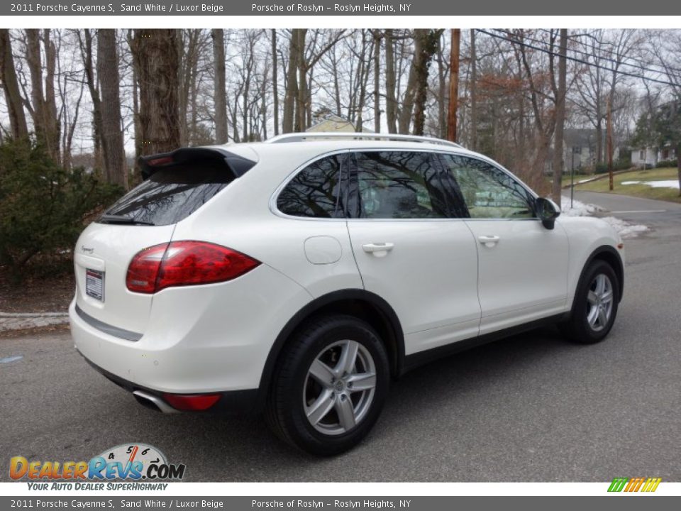 2011 Porsche Cayenne S Sand White / Luxor Beige Photo #6
