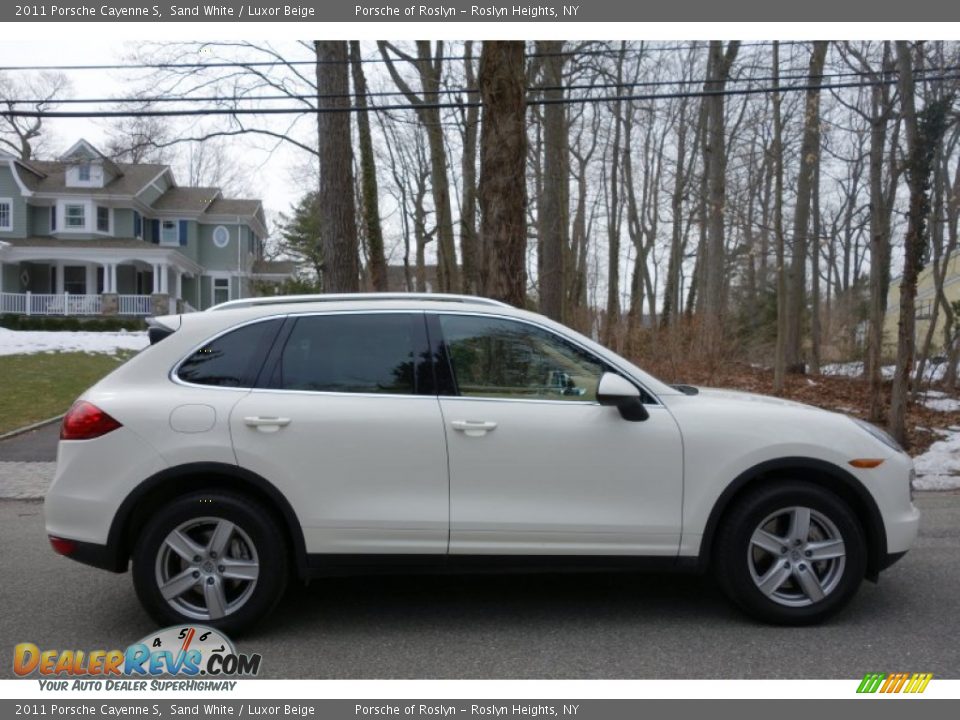 2011 Porsche Cayenne S Sand White / Luxor Beige Photo #7