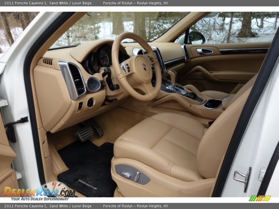 2011 Porsche Cayenne S Sand White / Luxor Beige Photo #10