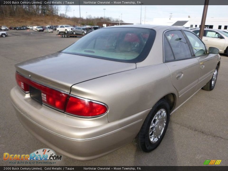 2000 Buick Century Limited Gold Metallic / Taupe Photo #4