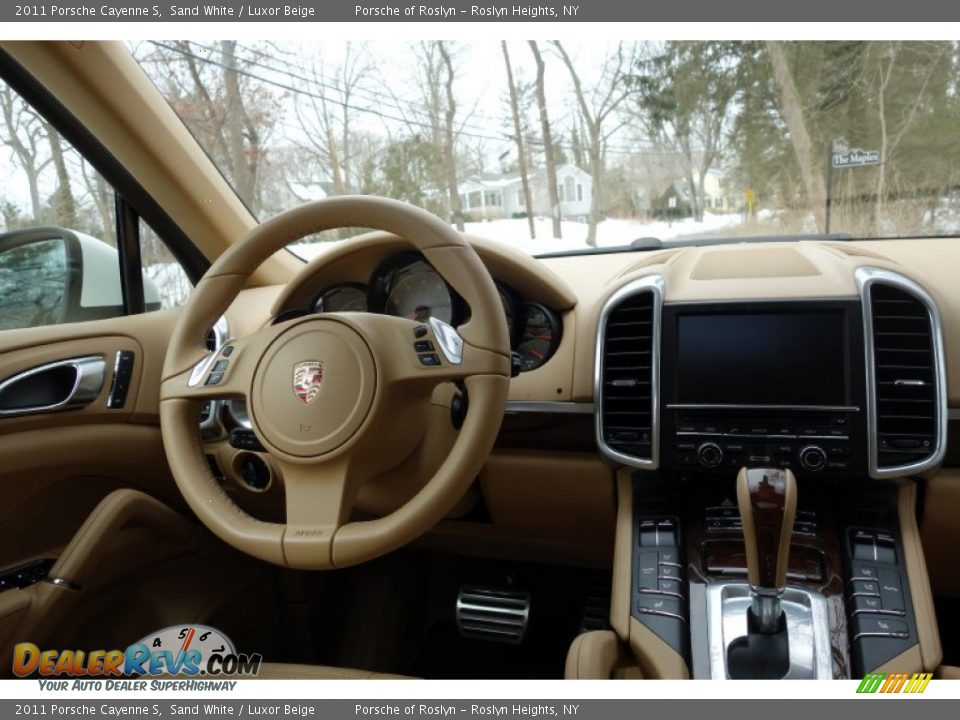 2011 Porsche Cayenne S Sand White / Luxor Beige Photo #12