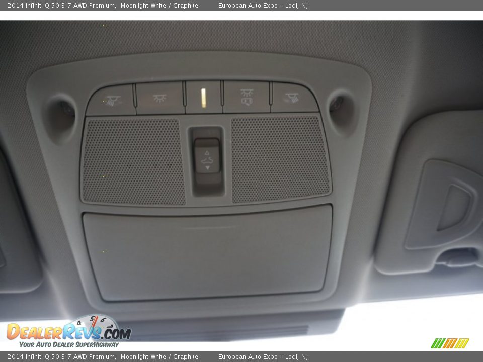 2014 Infiniti Q 50 3.7 AWD Premium Moonlight White / Graphite Photo #33