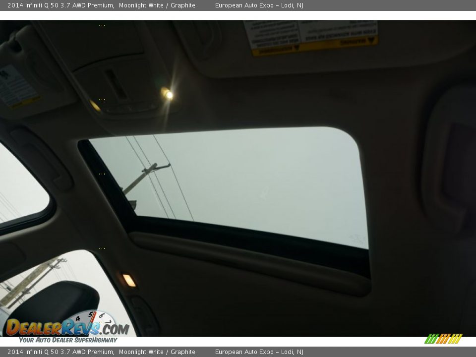 2014 Infiniti Q 50 3.7 AWD Premium Moonlight White / Graphite Photo #34