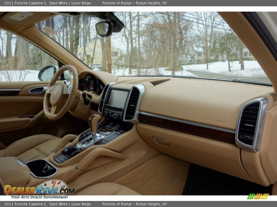 2011 Porsche Cayenne S Sand White / Luxor Beige Photo #15