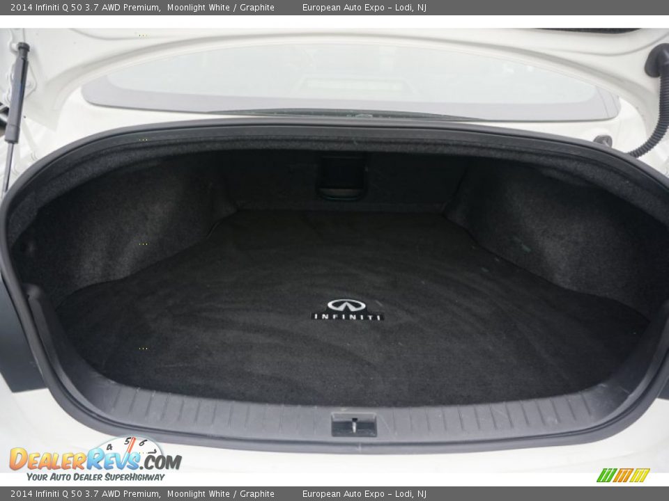 2014 Infiniti Q 50 3.7 AWD Premium Moonlight White / Graphite Photo #36