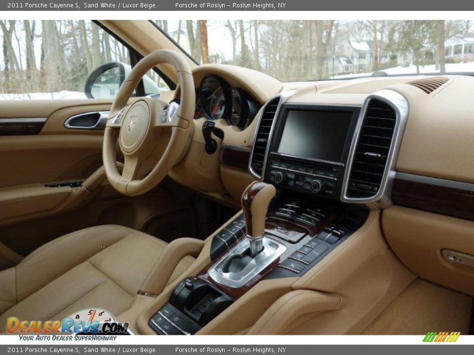 2011 Porsche Cayenne S Sand White / Luxor Beige Photo #16