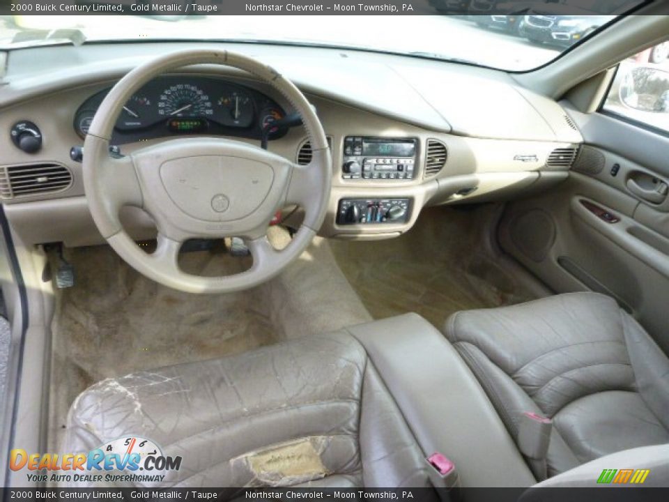 2000 Buick Century Limited Gold Metallic / Taupe Photo #10