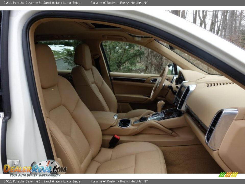 2011 Porsche Cayenne S Sand White / Luxor Beige Photo #18
