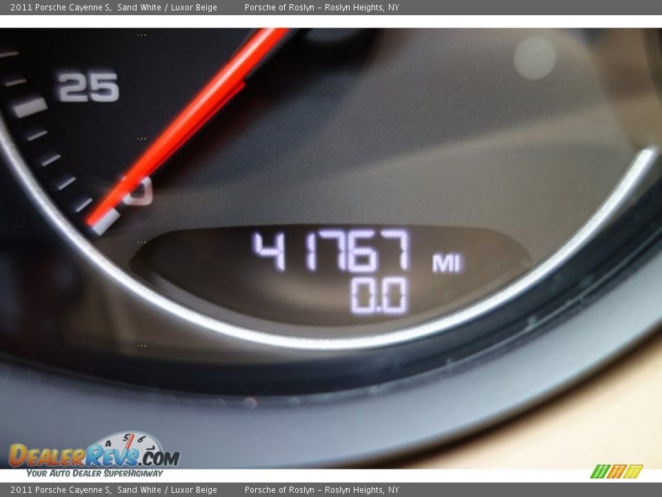 2011 Porsche Cayenne S Sand White / Luxor Beige Photo #20