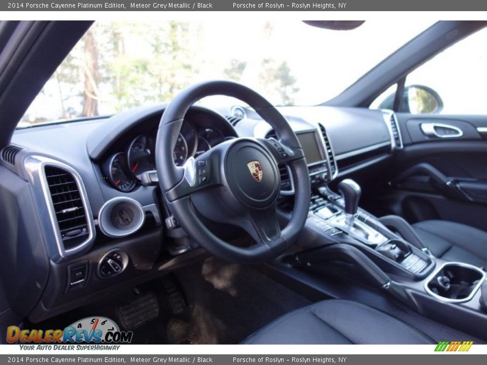 Black Interior - 2014 Porsche Cayenne Platinum Edition Photo #10