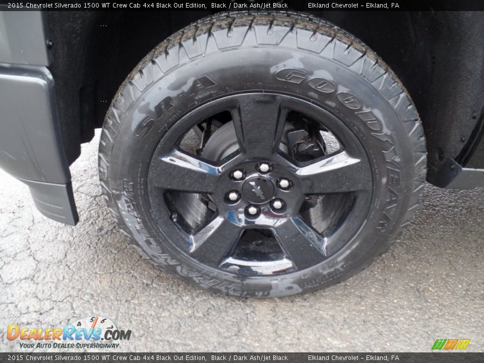 2015 Chevrolet Silverado 1500 WT Crew Cab 4x4 Black Out Edition Wheel Photo #9
