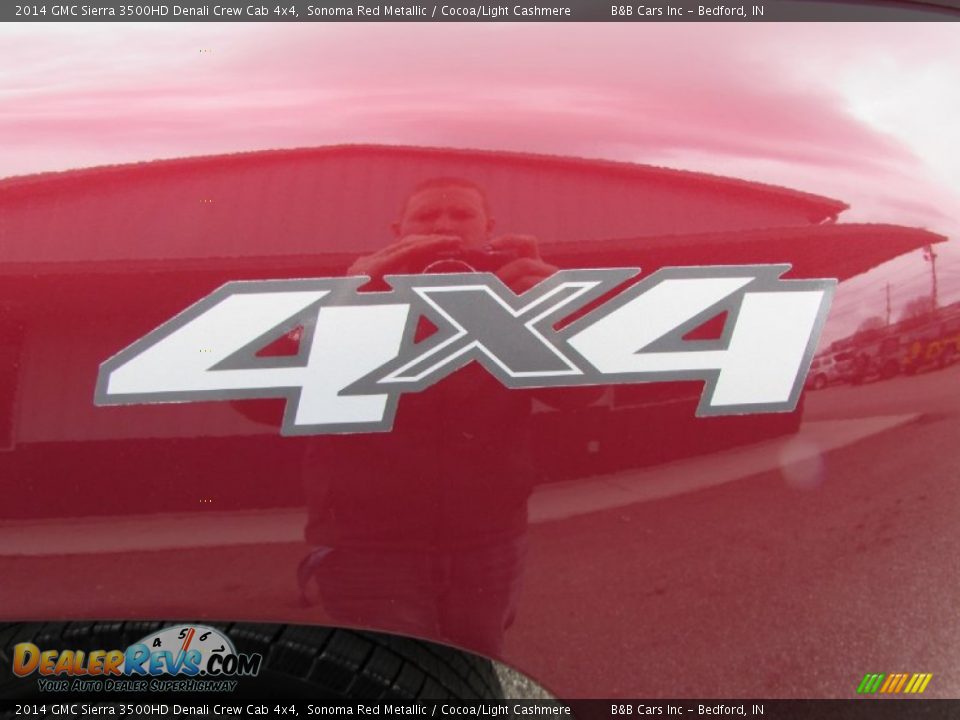 2014 GMC Sierra 3500HD Denali Crew Cab 4x4 Sonoma Red Metallic / Cocoa/Light Cashmere Photo #15