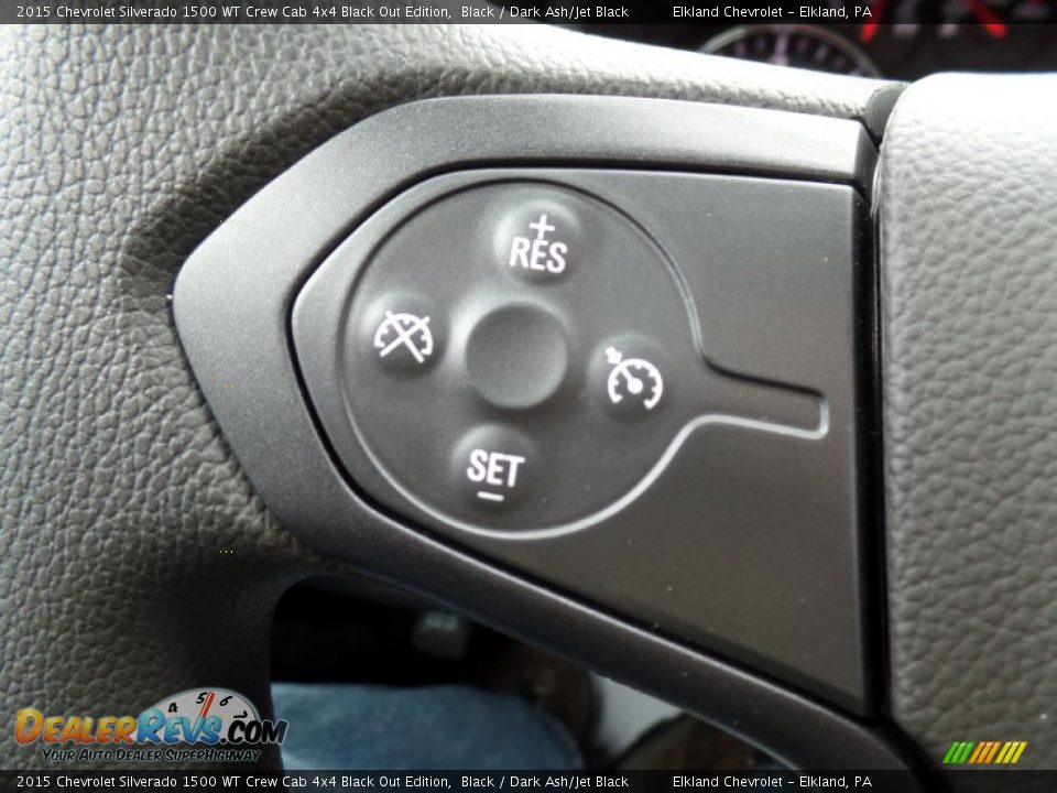 Controls of 2015 Chevrolet Silverado 1500 WT Crew Cab 4x4 Black Out Edition Photo #34