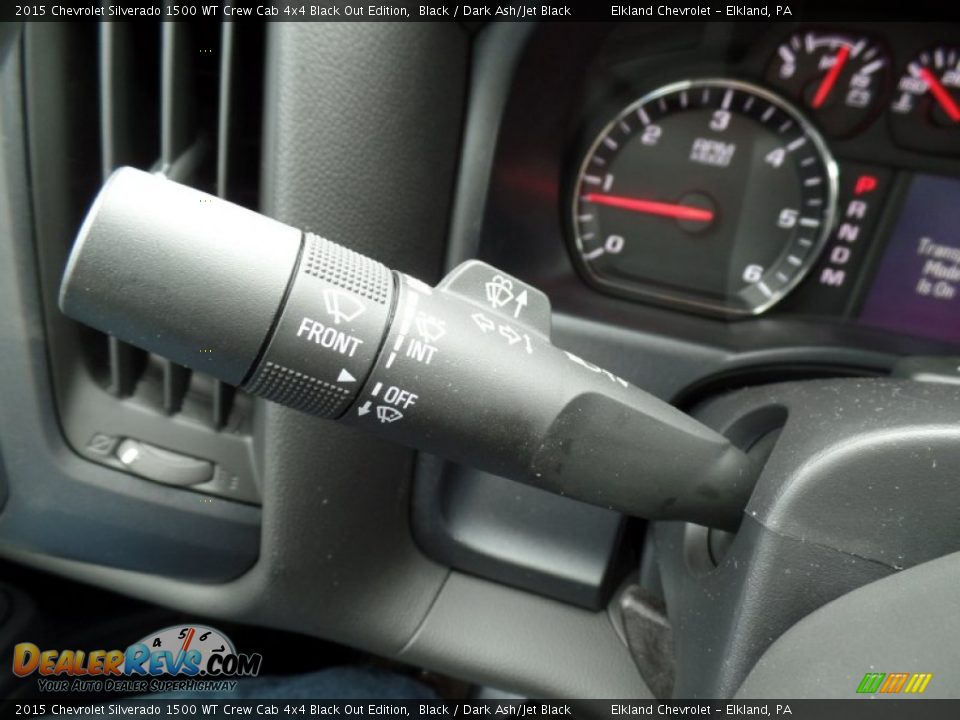 Controls of 2015 Chevrolet Silverado 1500 WT Crew Cab 4x4 Black Out Edition Photo #35