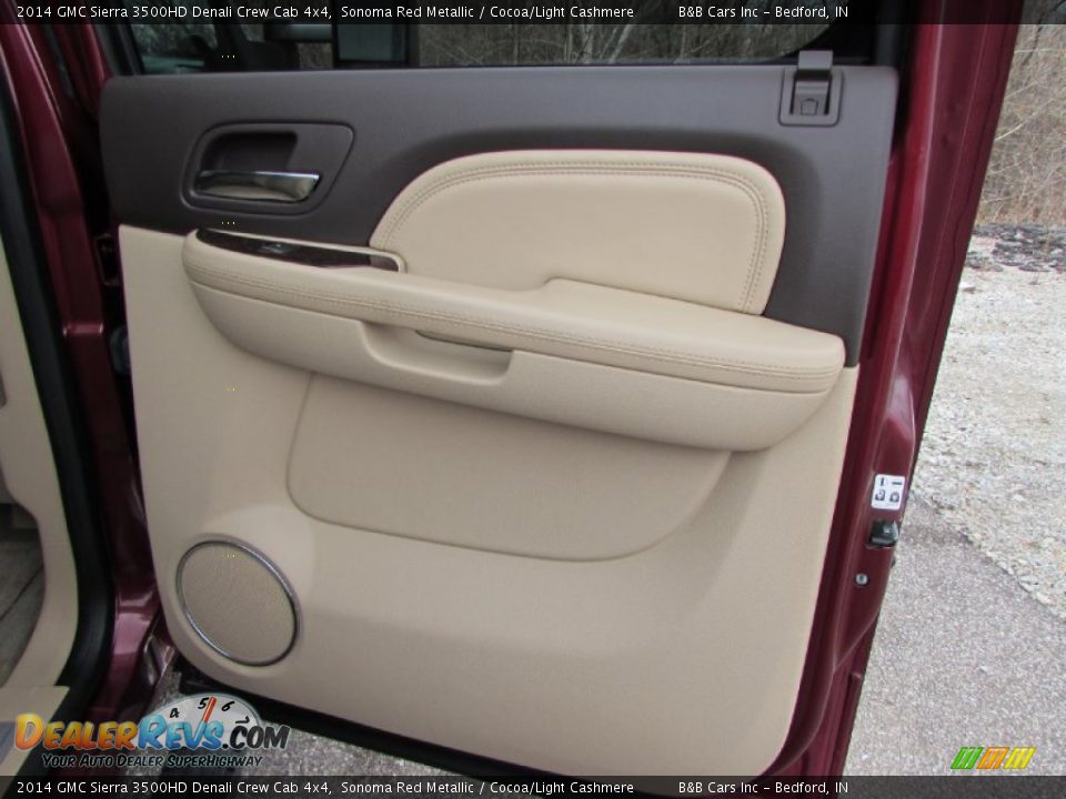 2014 GMC Sierra 3500HD Denali Crew Cab 4x4 Sonoma Red Metallic / Cocoa/Light Cashmere Photo #22