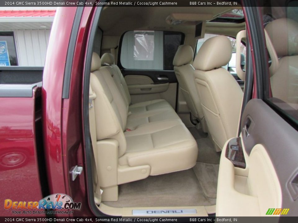 2014 GMC Sierra 3500HD Denali Crew Cab 4x4 Sonoma Red Metallic / Cocoa/Light Cashmere Photo #23