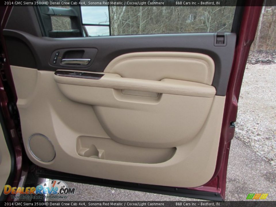 2014 GMC Sierra 3500HD Denali Crew Cab 4x4 Sonoma Red Metallic / Cocoa/Light Cashmere Photo #28
