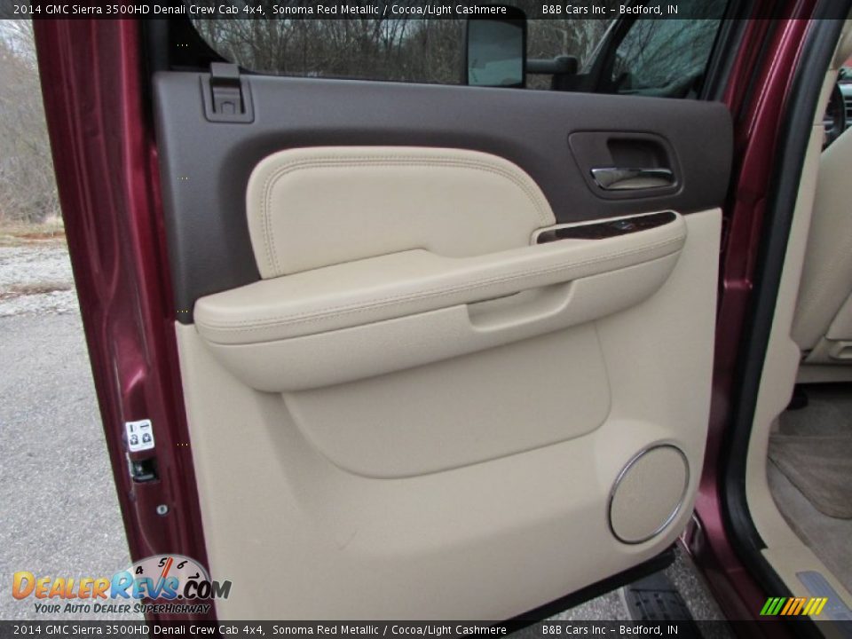 2014 GMC Sierra 3500HD Denali Crew Cab 4x4 Sonoma Red Metallic / Cocoa/Light Cashmere Photo #34