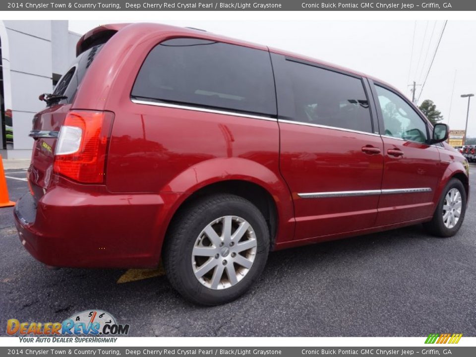 2014 Chrysler Town & Country Touring Deep Cherry Red Crystal Pearl / Black/Light Graystone Photo #7