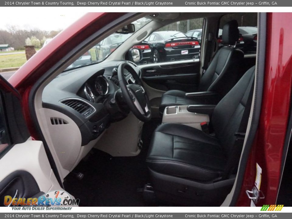 2014 Chrysler Town & Country Touring Deep Cherry Red Crystal Pearl / Black/Light Graystone Photo #9