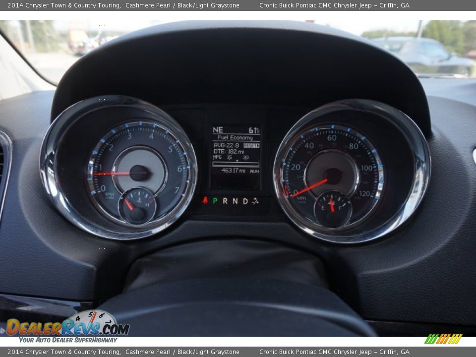 2014 Chrysler Town & Country Touring Cashmere Pearl / Black/Light Graystone Photo #21