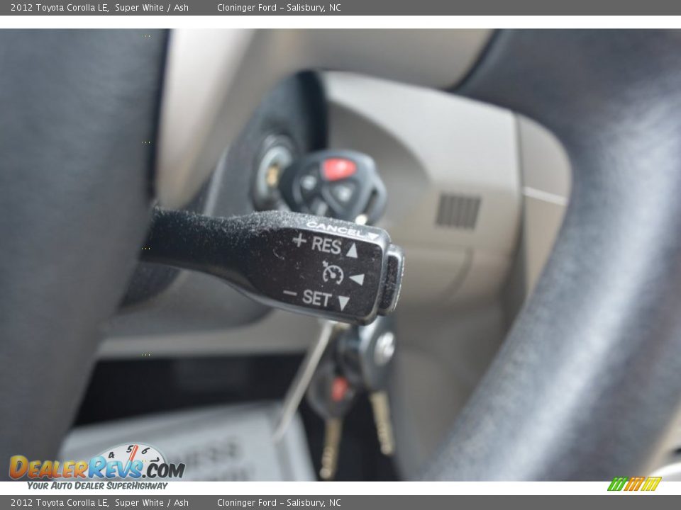2012 Toyota Corolla LE Super White / Ash Photo #22