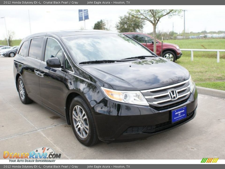 2012 Honda Odyssey EX-L Crystal Black Pearl / Gray Photo #10