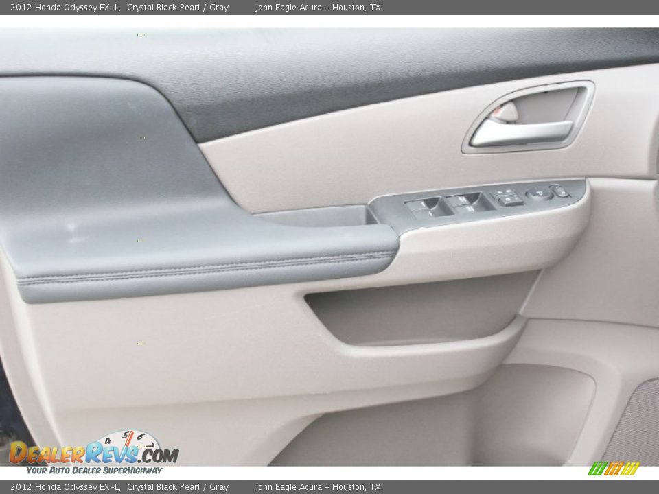 2012 Honda Odyssey EX-L Crystal Black Pearl / Gray Photo #11