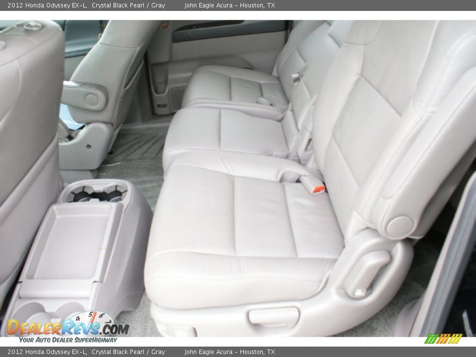 2012 Honda Odyssey EX-L Crystal Black Pearl / Gray Photo #14