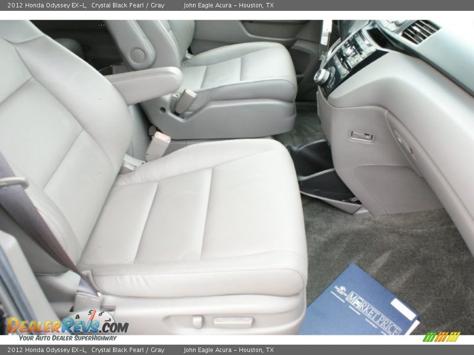 2012 Honda Odyssey EX-L Crystal Black Pearl / Gray Photo #24