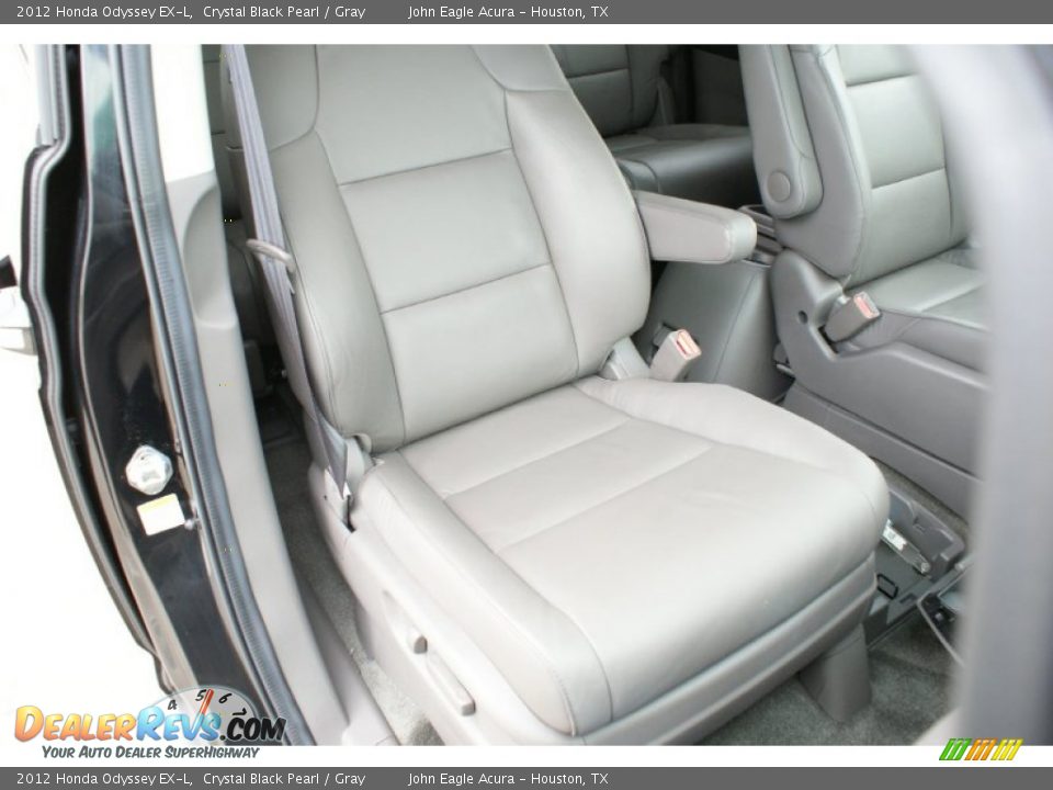 2012 Honda Odyssey EX-L Crystal Black Pearl / Gray Photo #25