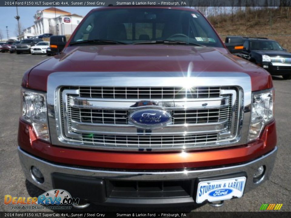 2014 Ford F150 XLT SuperCab 4x4 Sunset / Steel Grey Photo #6