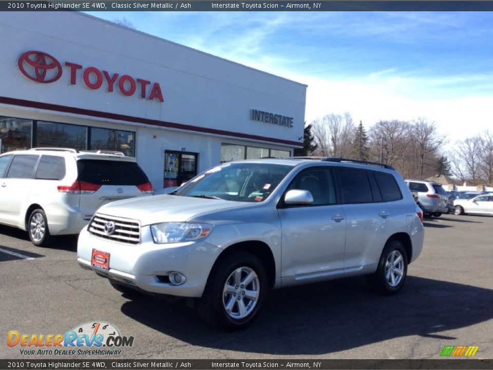 2010 Toyota Highlander SE 4WD Classic Silver Metallic / Ash Photo #1