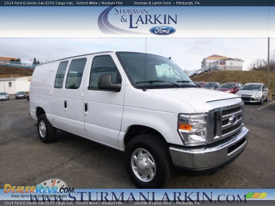 2014 Ford E-Series Van E250 Cargo Van Oxford White / Medium Flint Photo #1