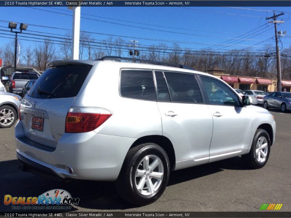2010 Toyota Highlander SE 4WD Classic Silver Metallic / Ash Photo #4