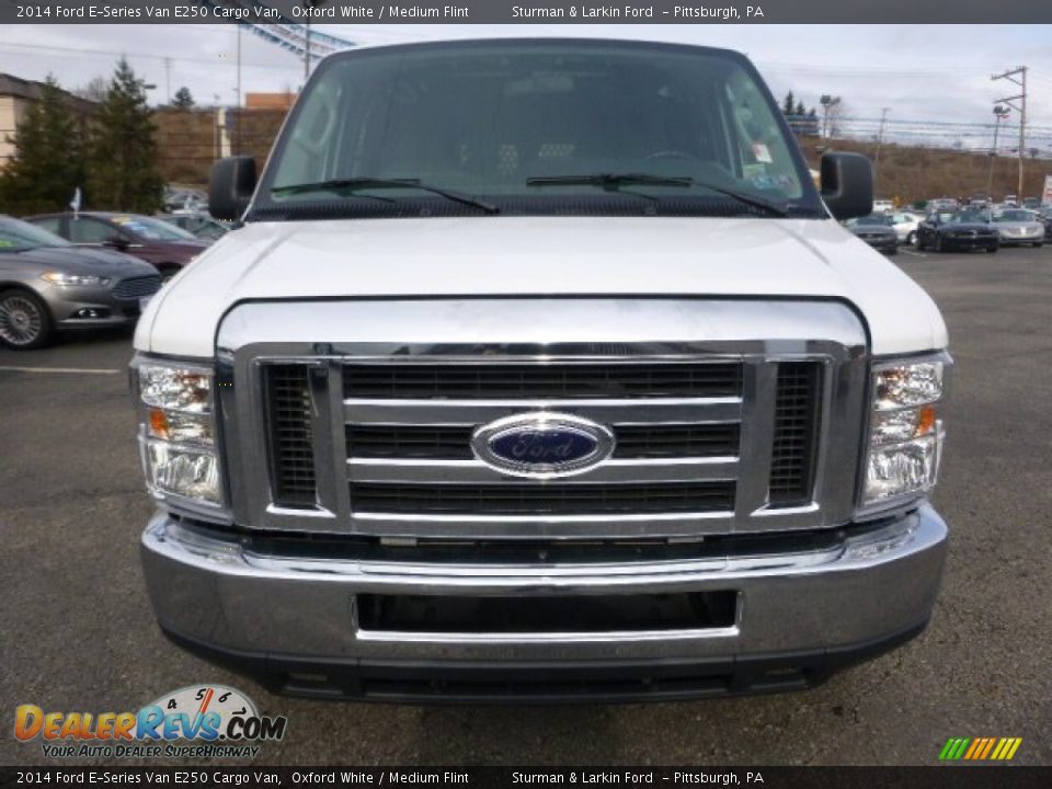 2014 Ford E-Series Van E250 Cargo Van Oxford White / Medium Flint Photo #6